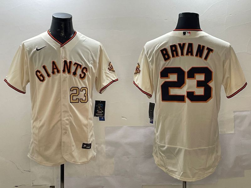 Men San Francisco Giants #23 Bryant Cream Elite Nike 2025 MLB Jersey style 4->san francisco giants->MLB Jersey